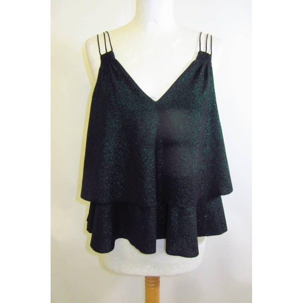 Zara Green Shimmer Top